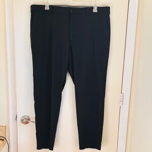 Hogan Classic Black Microfiber Pants Size 42